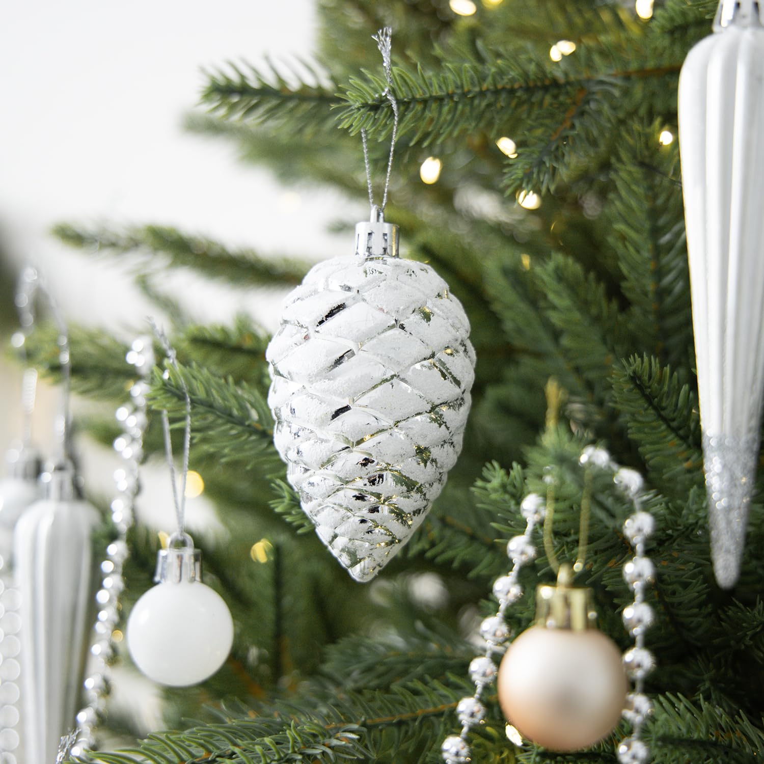 Amazon.co.jp: クリスマス ボール オーナメント SVNVIOZ 北欧風 100個