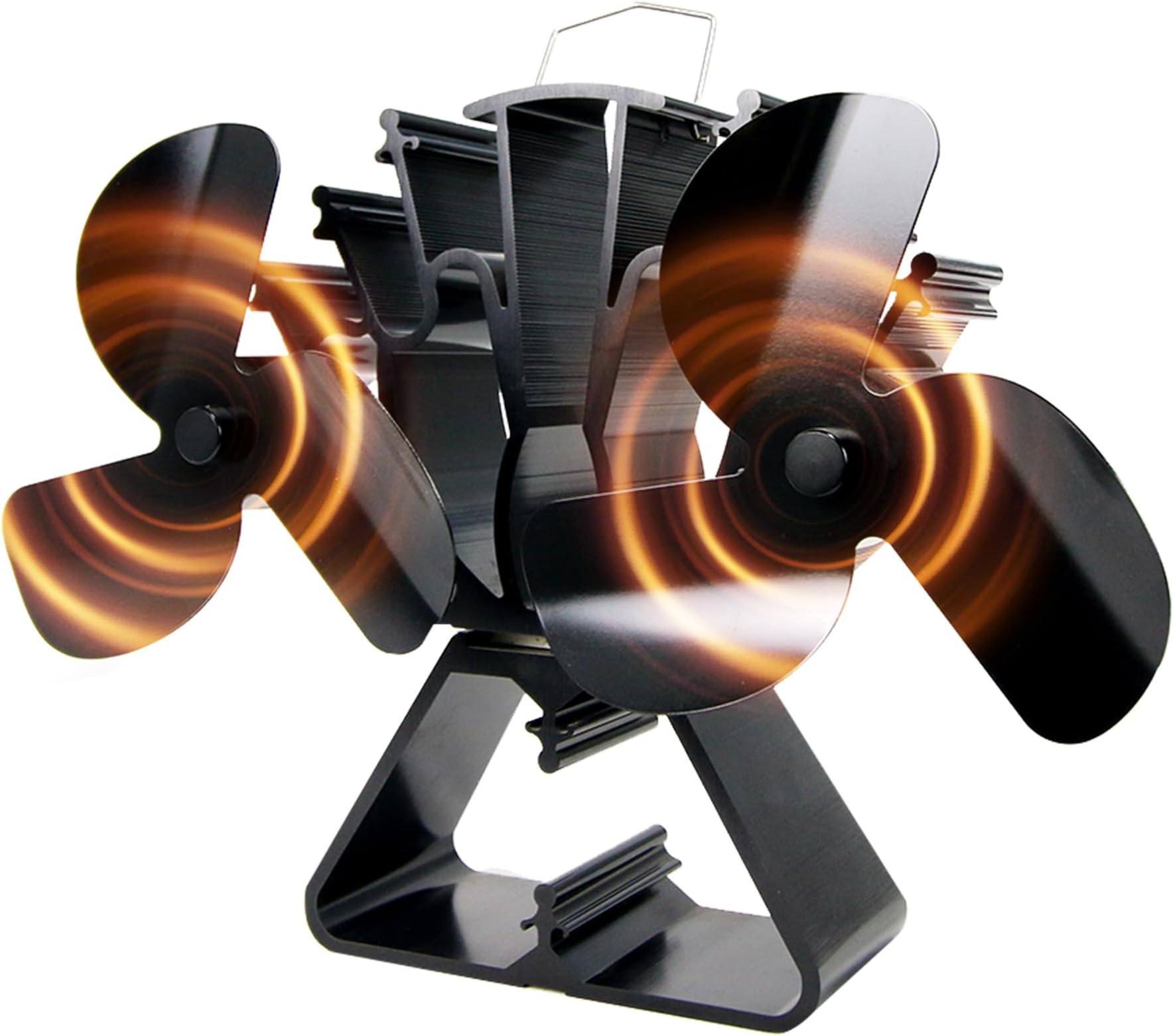 Amazon.com: VODA 4.9 inches Mini Heat Powered Stove Fan For Small Space ...