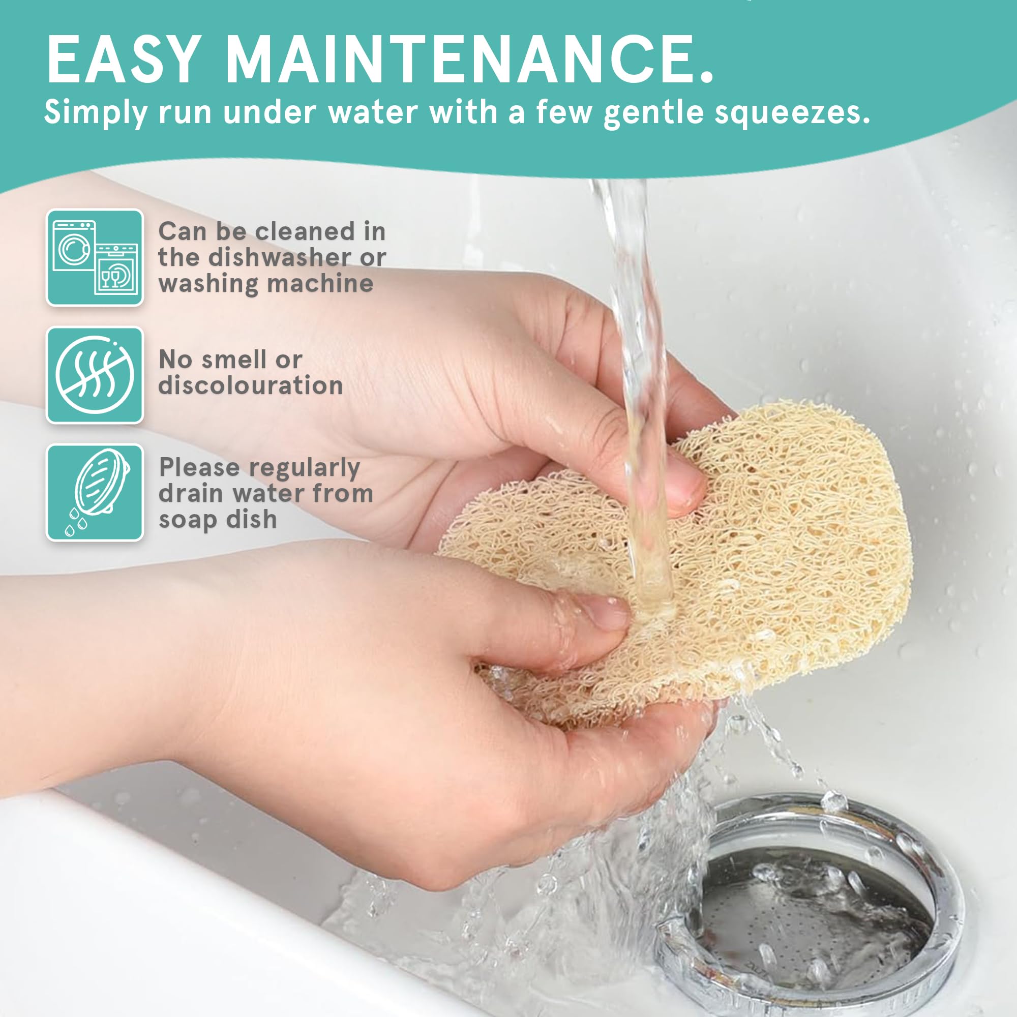 Soap Saver by Smith’s®, Beige, 14 cm (L) x 8 cm (W) x 1.2 cm (H) - Image 4