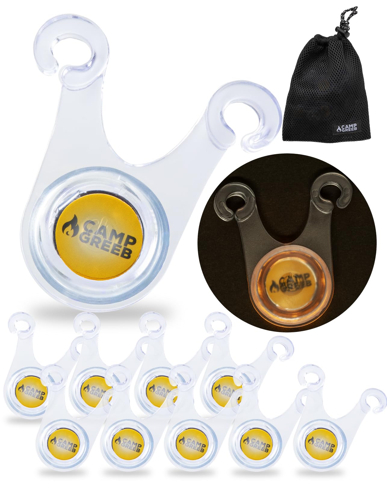 コールマン ラインライト 10本 ガイロープ LED 転倒防止 コールマン