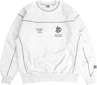 BEN DAVIS スウェット ベンデイビス ステッチ トレーナー メンズ 裏起毛 ロゴ 刺繍 クルーネック ユニセックス