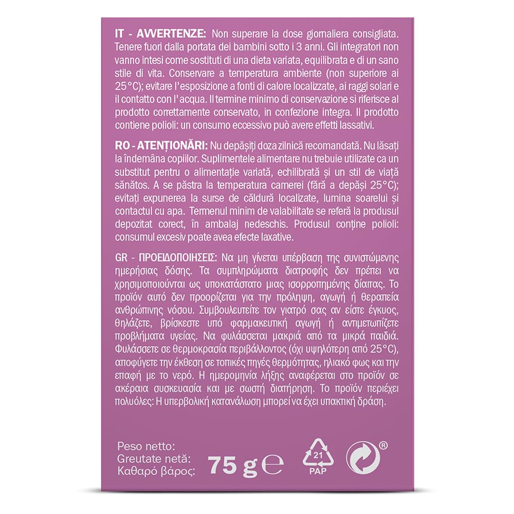 30 Umschläge à 2.5G | Myoinositol, D‑Chiroinositol, Apple SelectSIEVE, Vitamine B und D3 | Nahrungsergänzungsmittel | Wohlbefinden für Frauen