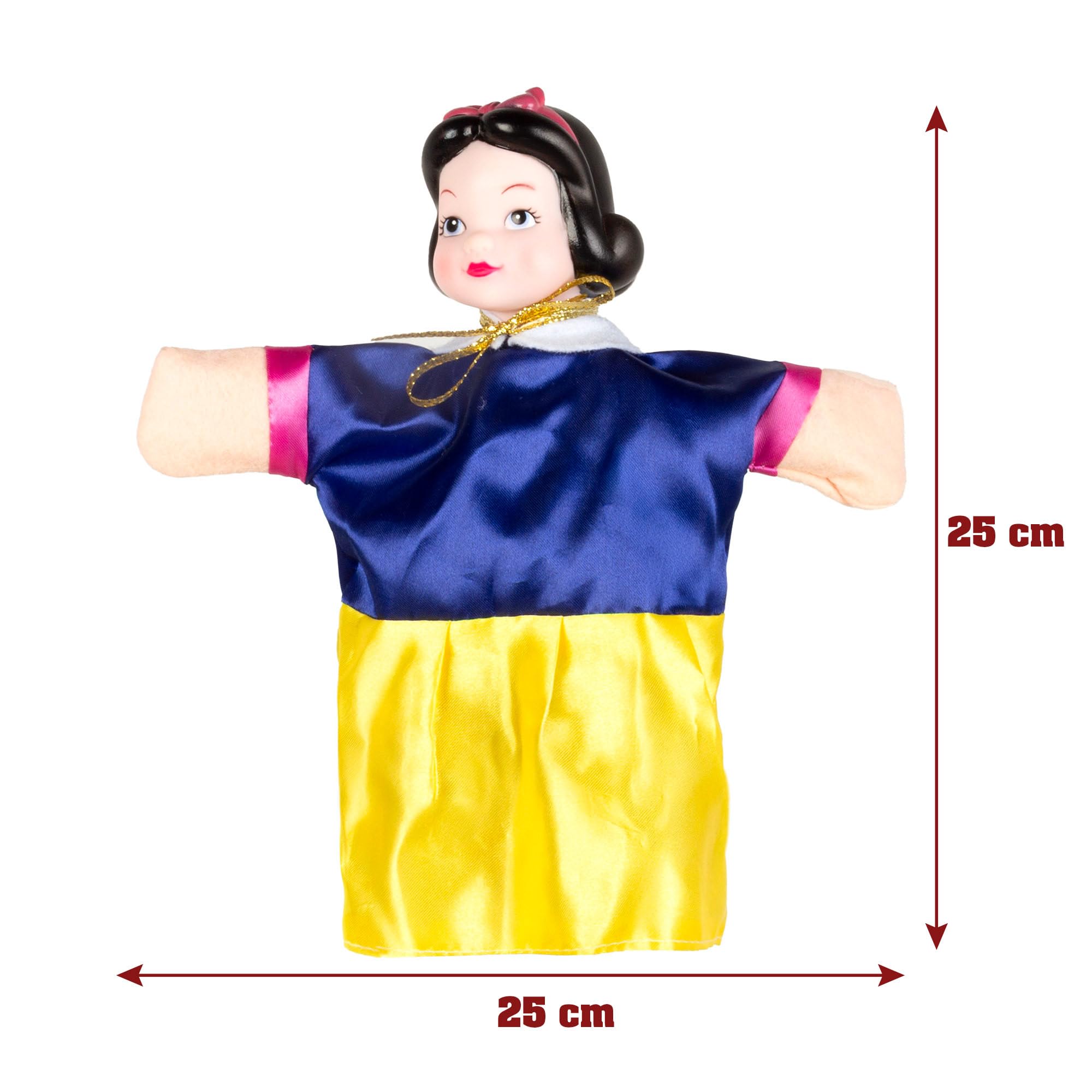 ColorBaby Cucu Show Set Marionetas Blancanieves, 4 títeres Personajes de 25 cm, Materiales Suaves y Seguros, Juguetes Infantil, para Jugar en Grupo o Pasar Tiempo en Familia (39168)