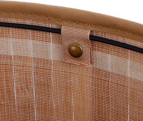 Miniatura 7 de GOFLAME Cesta esquinera de bambú para la ropa sucia con tapa y forro extraíble, cesta de almacenamiento con asa, adecuada para dormitorio, baño,