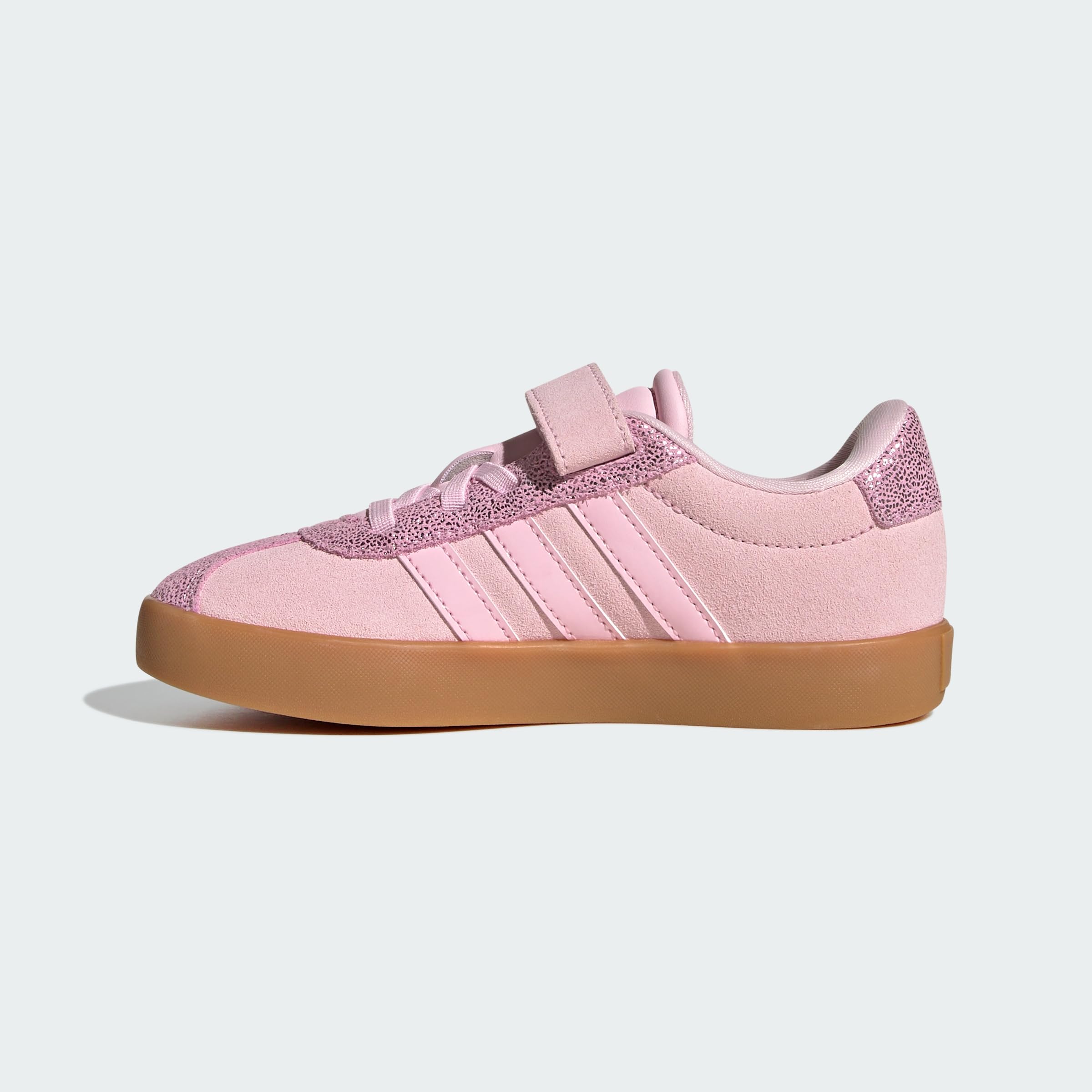 adidas Unisex Kinder Vl Court 3.0 Children Shoes, Clear Pink/Clear Pink/Gum, 31.5 EU