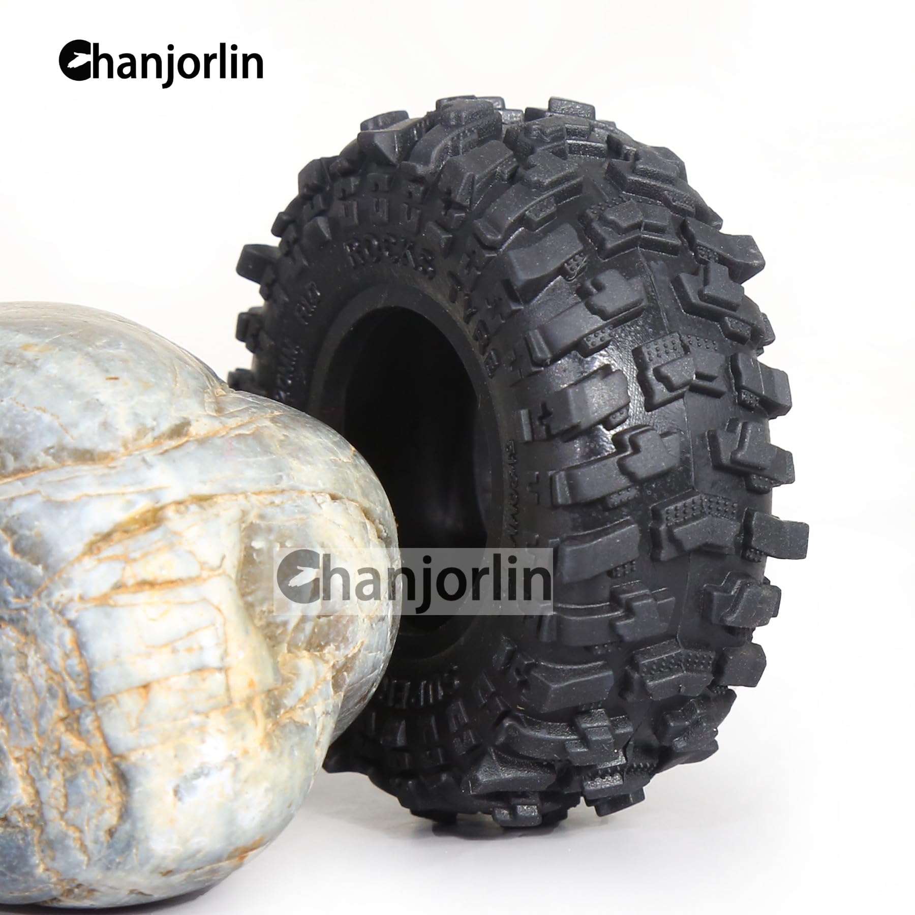 Amazon | Chanjorlin 1.0 RC クローラー タイヤ OD 51mm 1/24 1/18 全