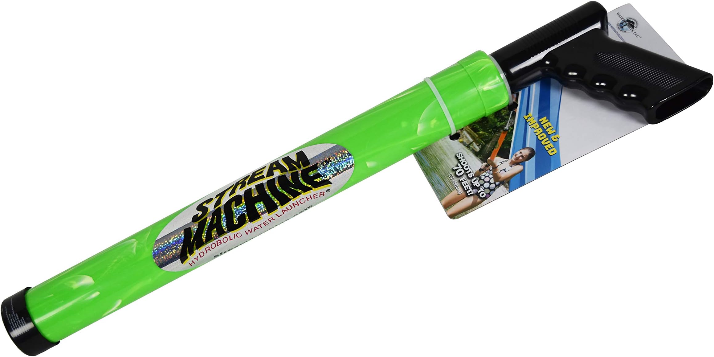 Stream Machine Water Gun Launcher - Single Barrel Water Blaster - Squirt Gun for Outdoor Games - Swimming Pool Toys (Colors Vary)