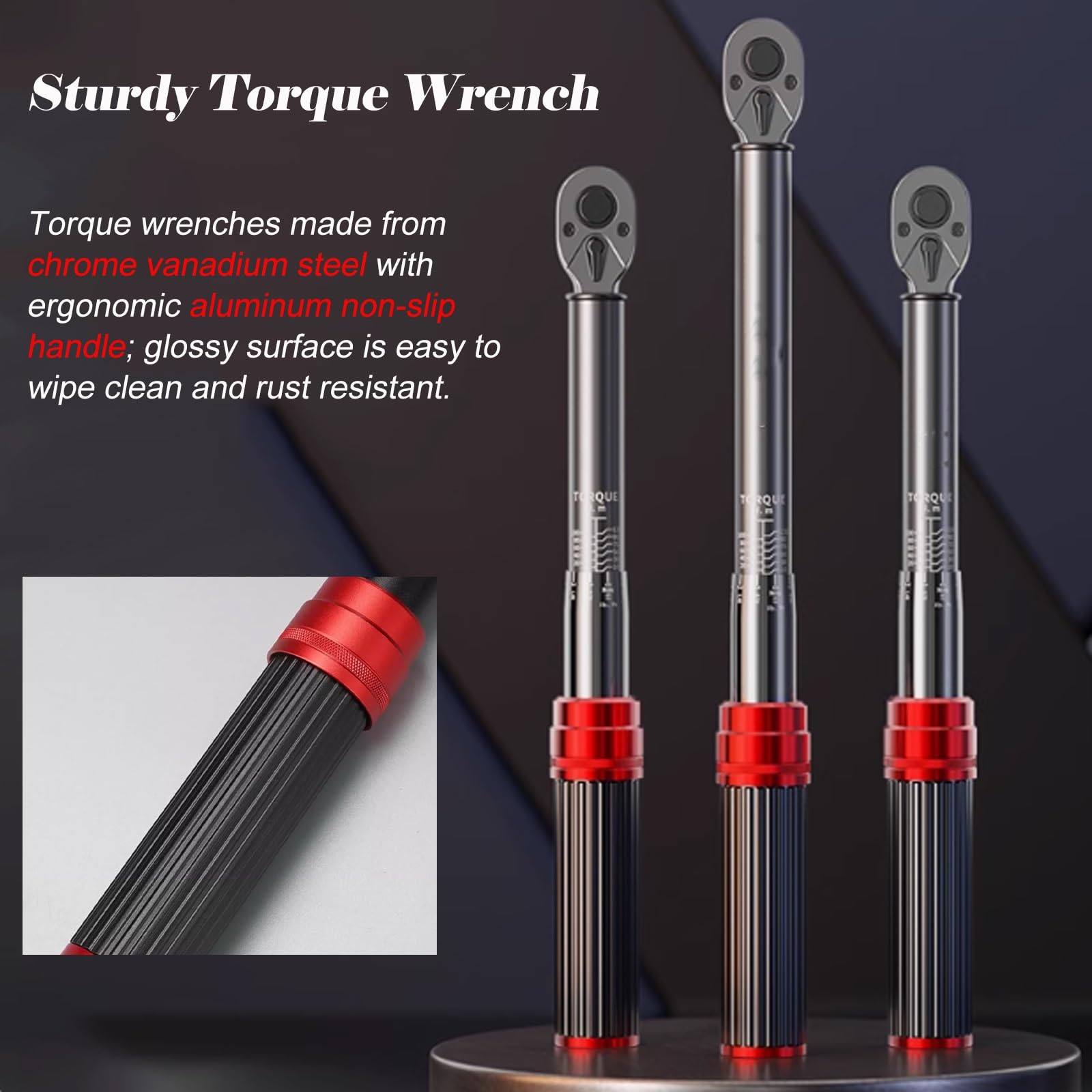 llave dinamométrica Llave De Carraca De 72 Dientes Para Bicicletas, Motos Y Coches, Llave Dinamométrica Ligera De 1/4'' Resistente Al Óxido, Llave Dinamométrica Ajustable 0,5-25 Nm Para Proyectos Mecá