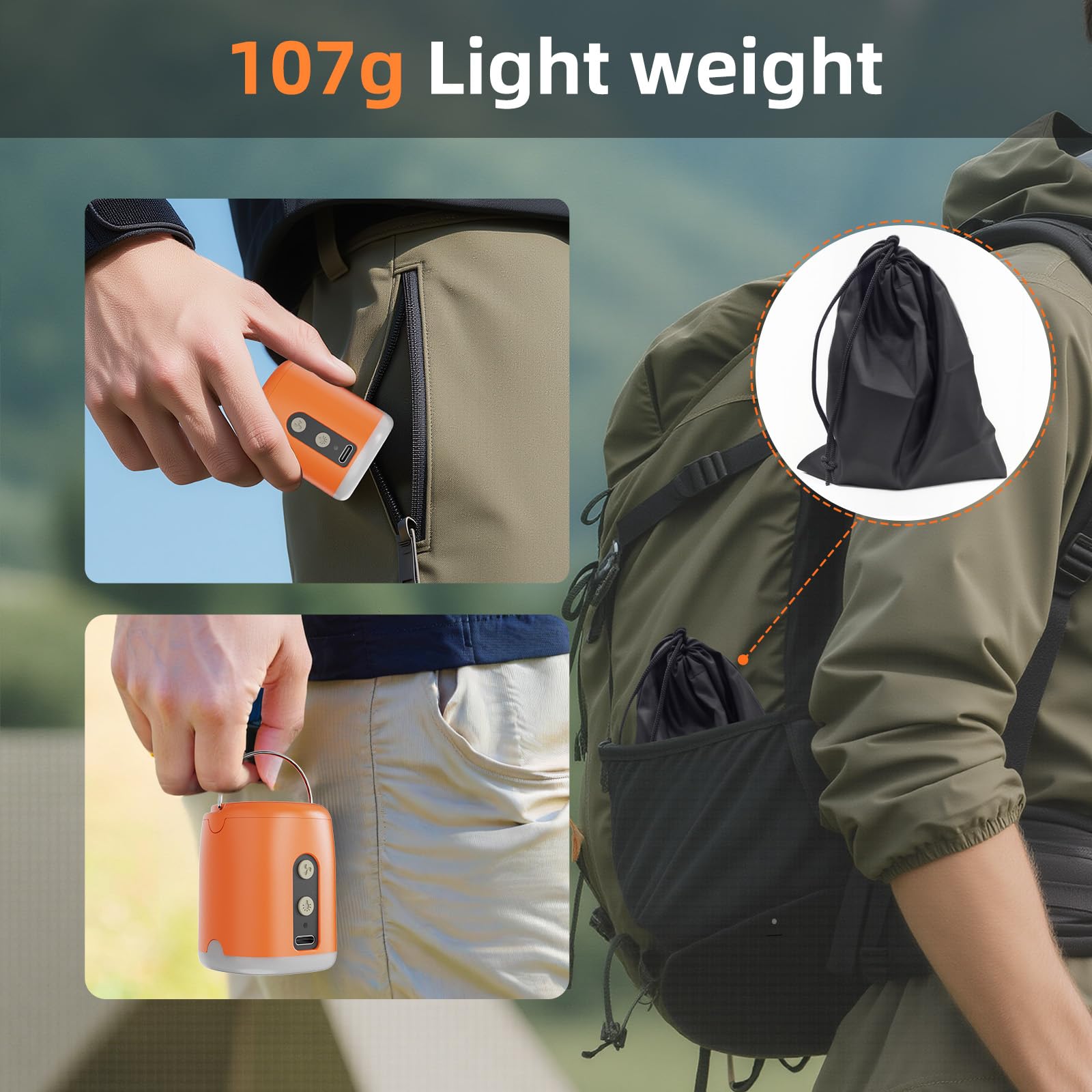 Elektryczna Pompa do Nadmuchiwanych Przedmiotów z Opróżnianiem i Oświetleniem LED, 1600 mAh Pompa z 4 Dyszami do Zabawek Basenowych Pływaków i Worków Próżniowych, Przenośna na Kemping