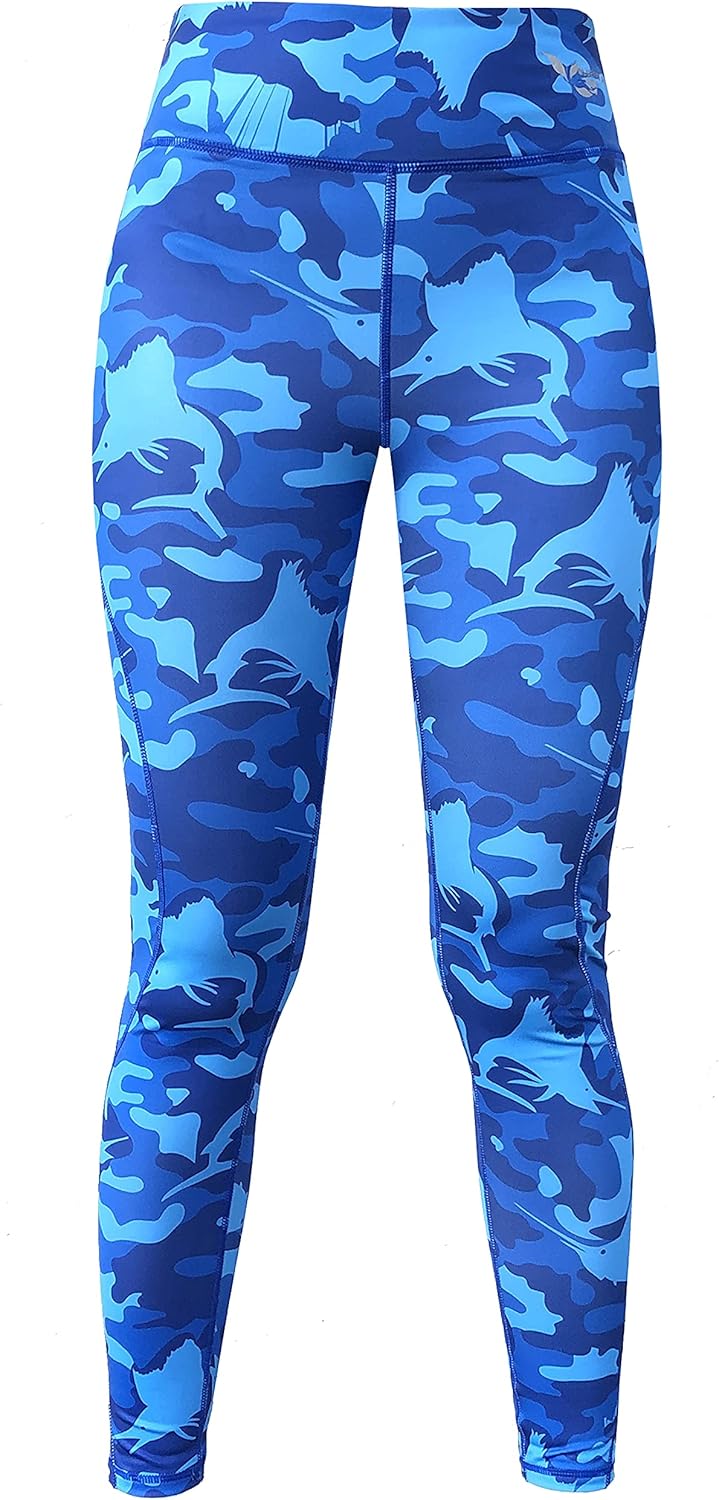 Bluefin USA Yoga Pants for Women, Quick Dry Leggings & SPF