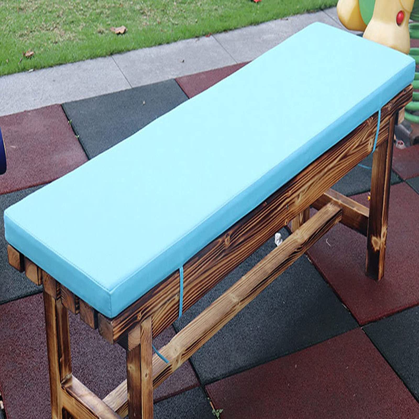 Cuscino impermeabile per divano a 2/3 posti, spessore 180 x 45 cm, per interni ed esterni, colore viola, per casa e giardino