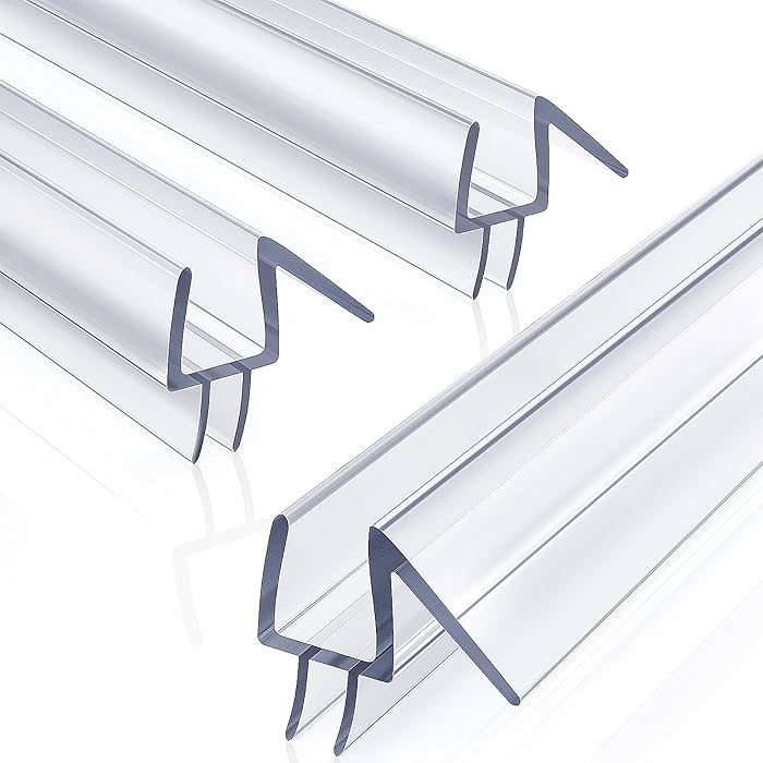 Buy 3Pack 3/8" x 39" Shower Door Bottom Seal Shower Door Sweep Frameless Glass Shower Door
