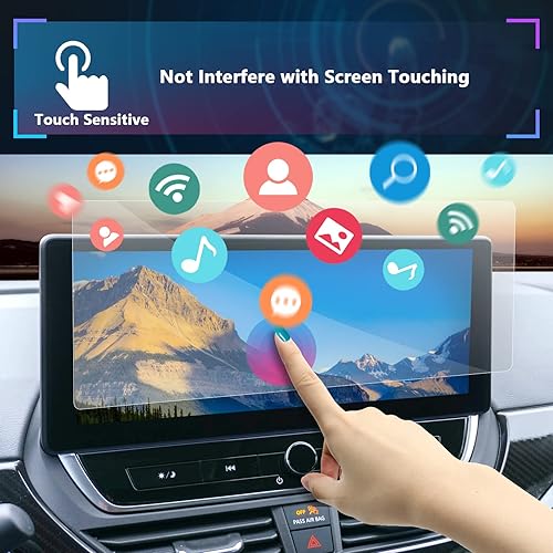 Miniatura 3 de SXCY Protector de pantalla compatible con Nissan Altima 2023-2025 2026 de 12.3 pulgadas 2 piezas nano suave para 2024 2025 2026 Altima SLSR VC-Turbo