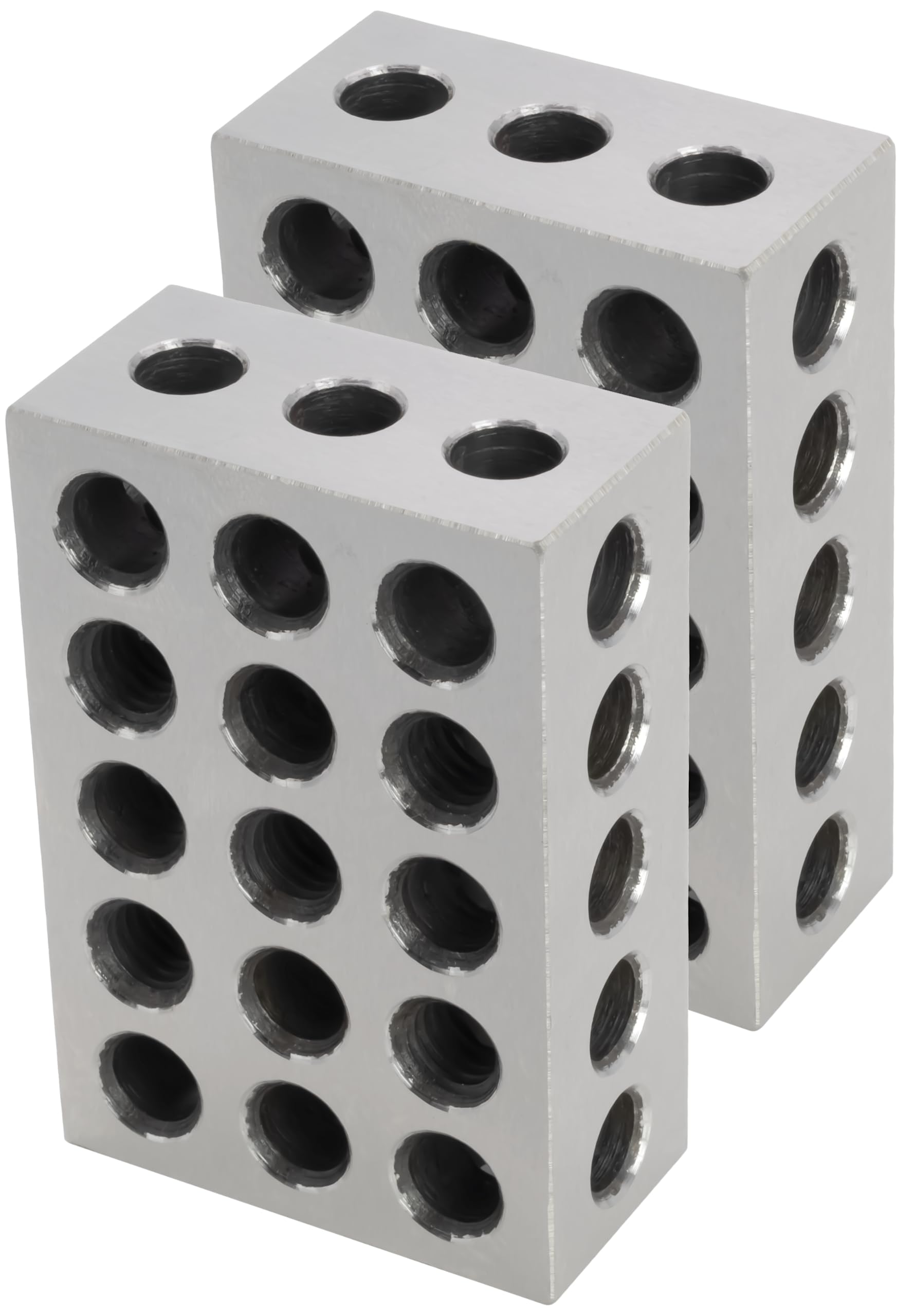 2 pcs Machinist's Setup Blocks, 23 Holes, 25 mm Length × 75 mm Width × 50 mm Height