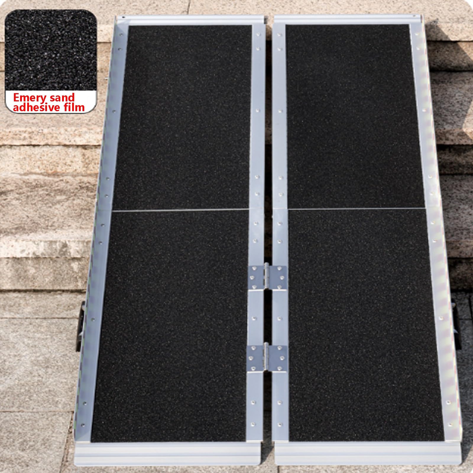 Rampas portátiles y Ligeras, Rampa portátil de Aluminio telescópica Antideslizante for Silla de Ruedas, 4-8 pies, 660 Libras(4ft)