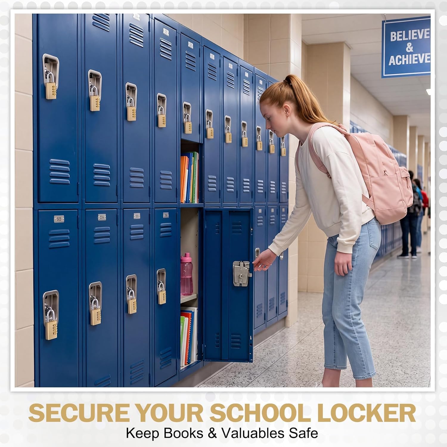 1 pc Mini 4 Digits Number Lock Combination Password Padlock — Amazon image 6