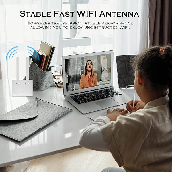 Andven Omnidirezionale Antenna RP SMA 10dBi Network Antenna   WLAN WiFi Segnale Amplificatore omnidirezionale Indoor Outdoor Bianco 2 Pezzi