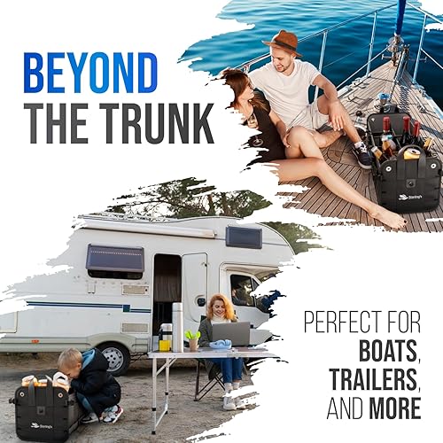 Miniatura 6 de Organizador de maletero de automóvil Starling's - Organizador de carga ajustable para SUV.