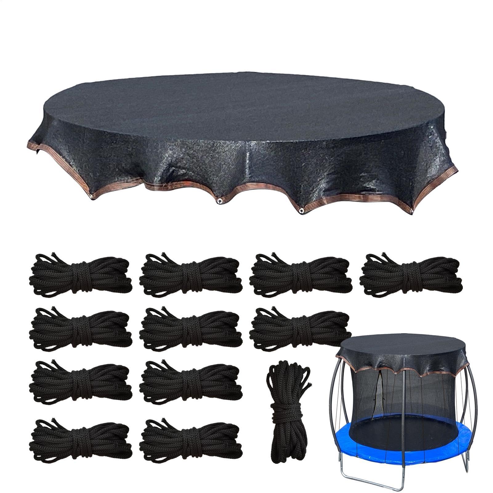 Trampoline Top Cover, Sunshade Tent Top Cover, Anti UV Trampolines Shade Canopy Net, Mesh Tarp Outdoor Sports Accessories For Lawn Playground Backyard Garden Patio.
