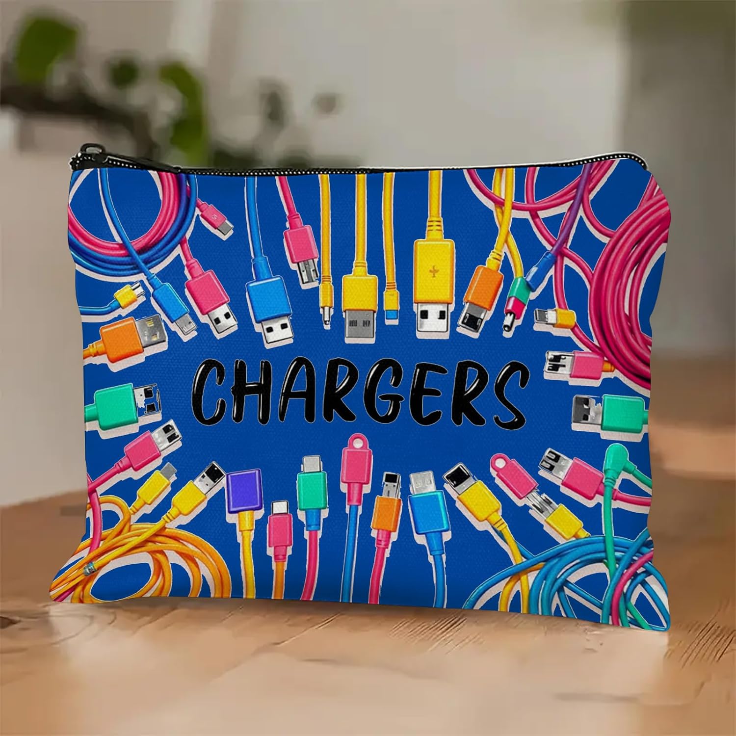 Makeup Bag for Women Travel - Zipper Cosmetic Storage Bag with Vibrant Designs, Soft Fabric & Multi-Use Functionality (Gift for Birthdays, Graduation, Christmas) (Style B) - Image 5