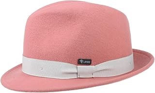 pink trilby hat