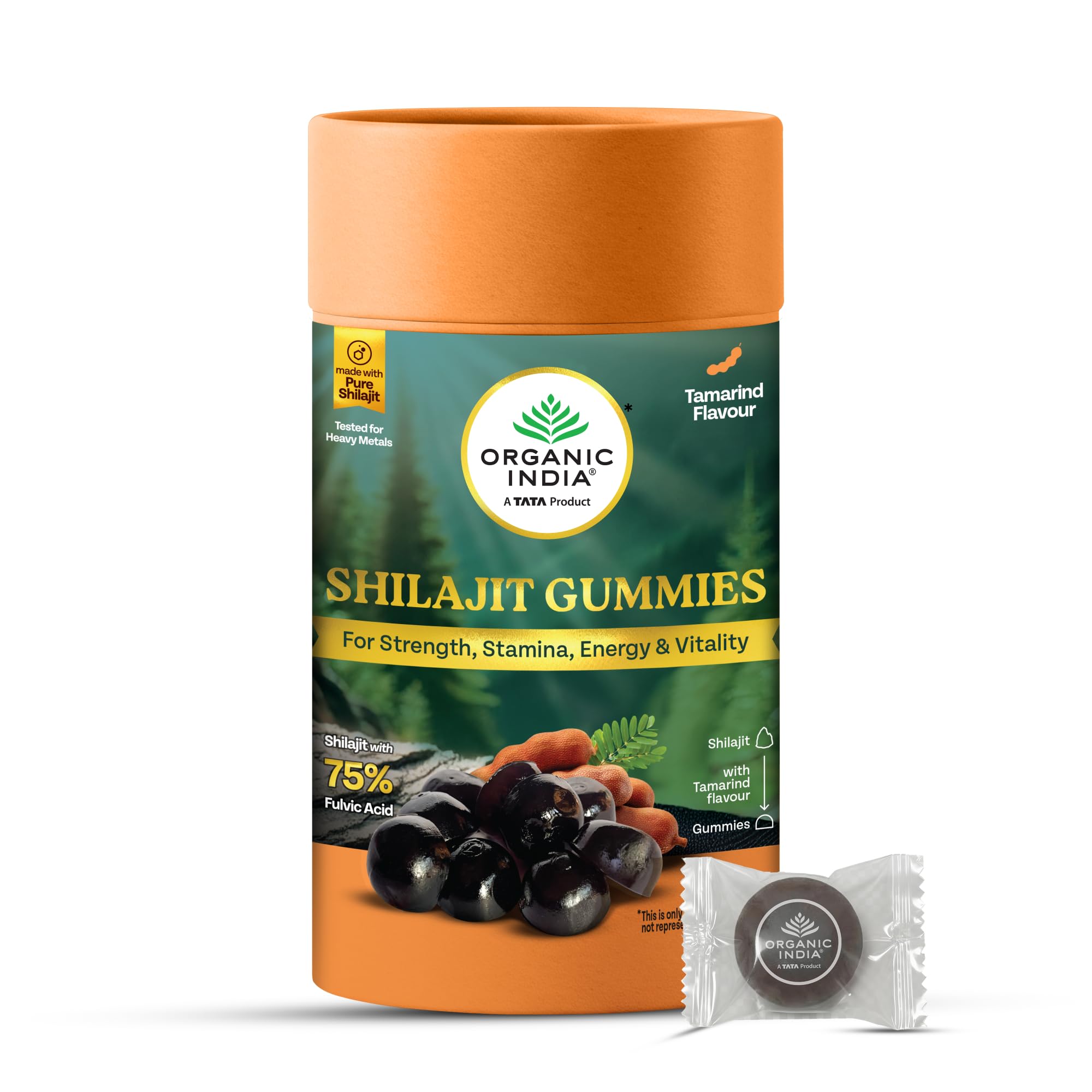 A TATA Product - Organic India Shilajit Gummies Tamarind 60s-image-49