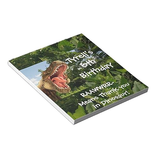 Diseño de dinosaurio T Rex, bloc de 50 envoltorios de barra de chocolate personalizados solo (caramelo no incluido), recuerdo de fiesta de