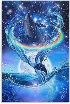 大型ラッセン美術品　ポスター　DOLPHIN 絵画　アート　インテリア 大型ラッセン美術品 ポスター DOLPHIN 絵画 アート インテリア