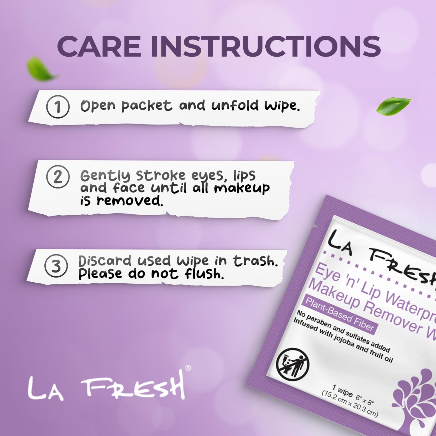 eco-beauty impermeable maquillaje Remover Wipes, 200 puntos caso