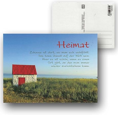 Cartolini Postkarte Karte Spruche Zitate 15 5 X 11 5 Cm Heimat Zuhause Ist Dort Wo Man Sich Amazon De Burobedarf Schreibwaren