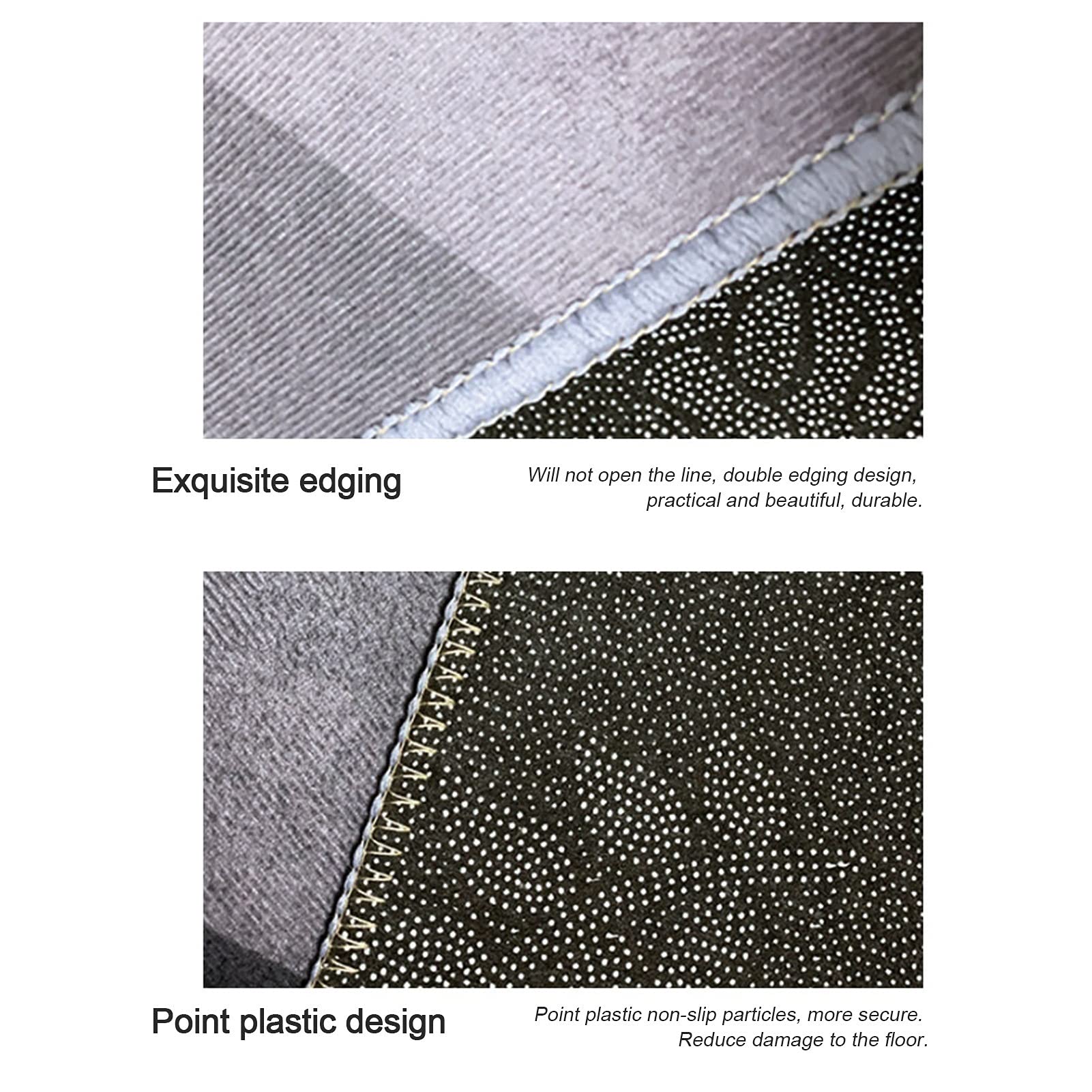 Tapis ronds nordique tapis vert tapis de salon chambre basse Table à café lavable Tapis de pile courte pieusée Tapis 80cm 100cm 120cm 140cm 160cm 180cm 180cm (Size : Diamètre 140cm)