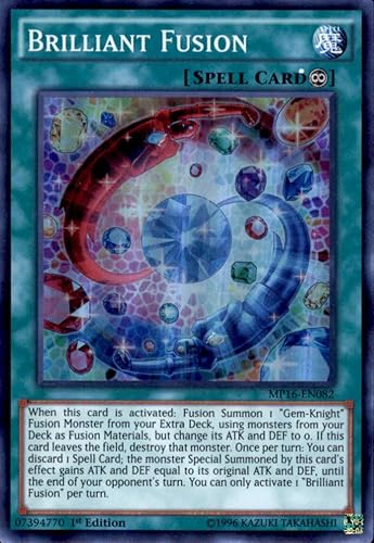 Yu-Gi-Oh! - Brilliant Fusion (MP16-EN082) - Mega Pack 2016-1 Edición - Super Raro