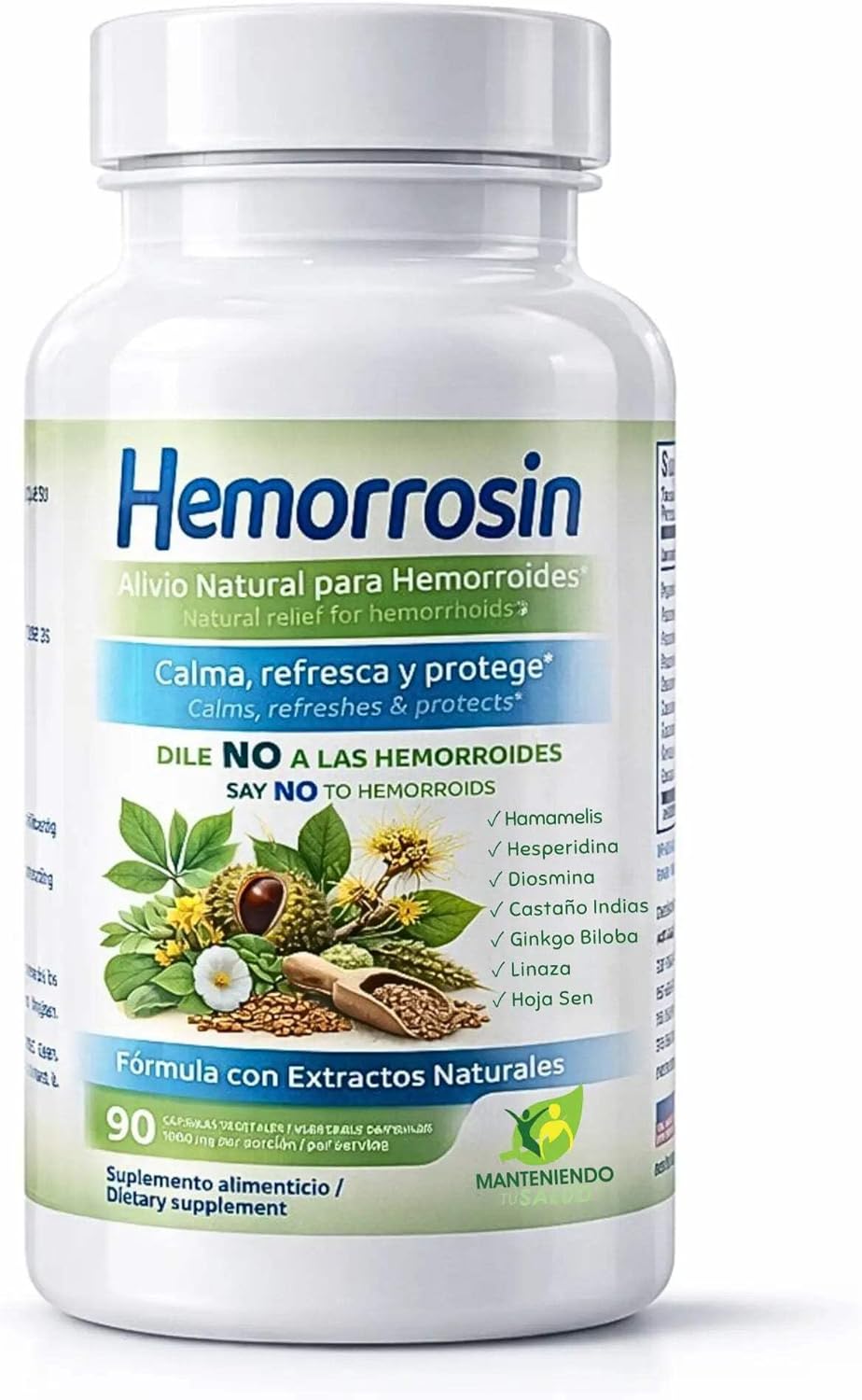 Hemorrosin, Digestive & Vein Support, 90 Capsules