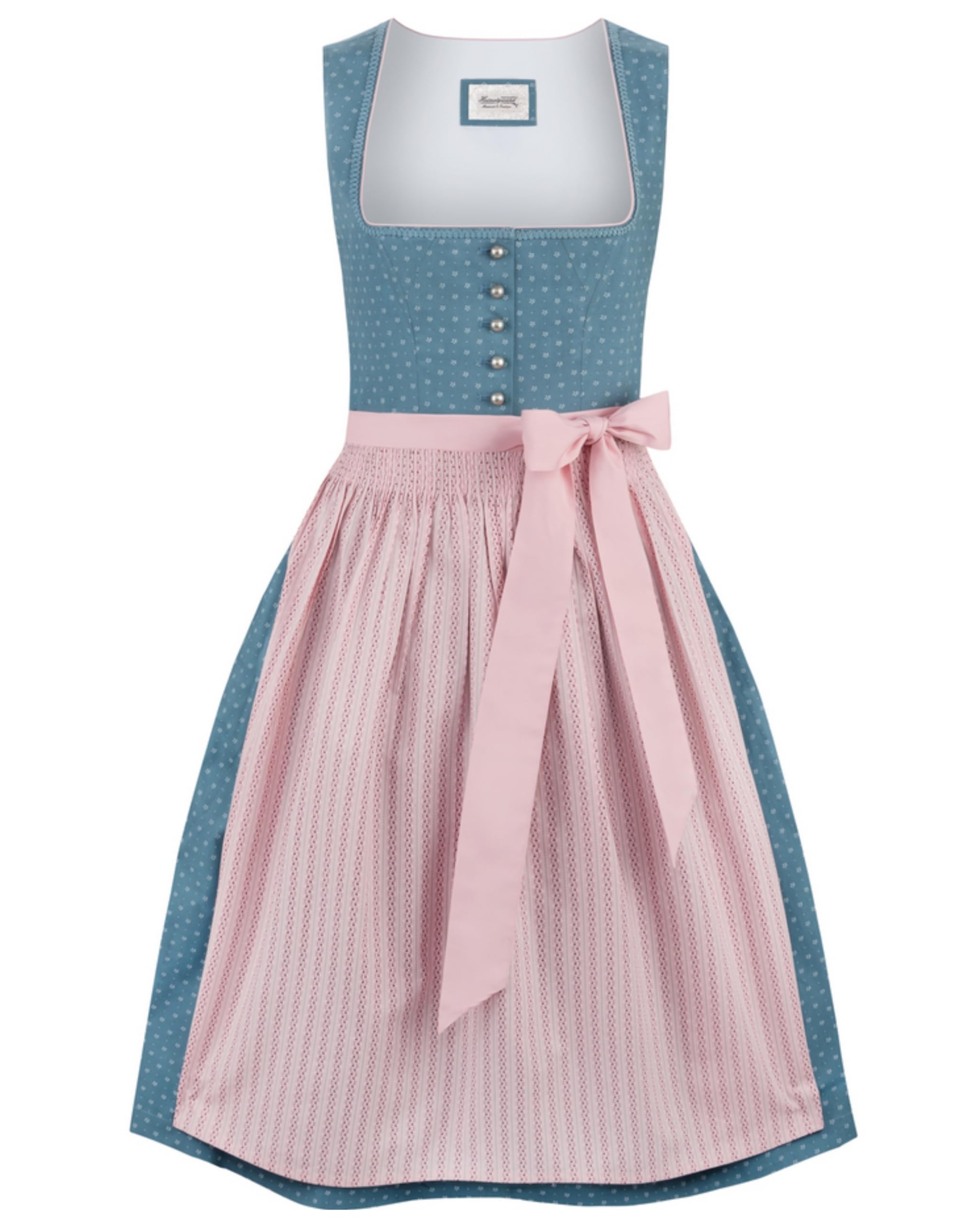 Stockerpoint Damen Dirndl Madeline I Größe 32-48 I Trachtenkleid mit liebevollen Details & eleganter Dirndlschürze I Bequem & pflegeleicht I Perfekt für Trachten & Festlichkeiten