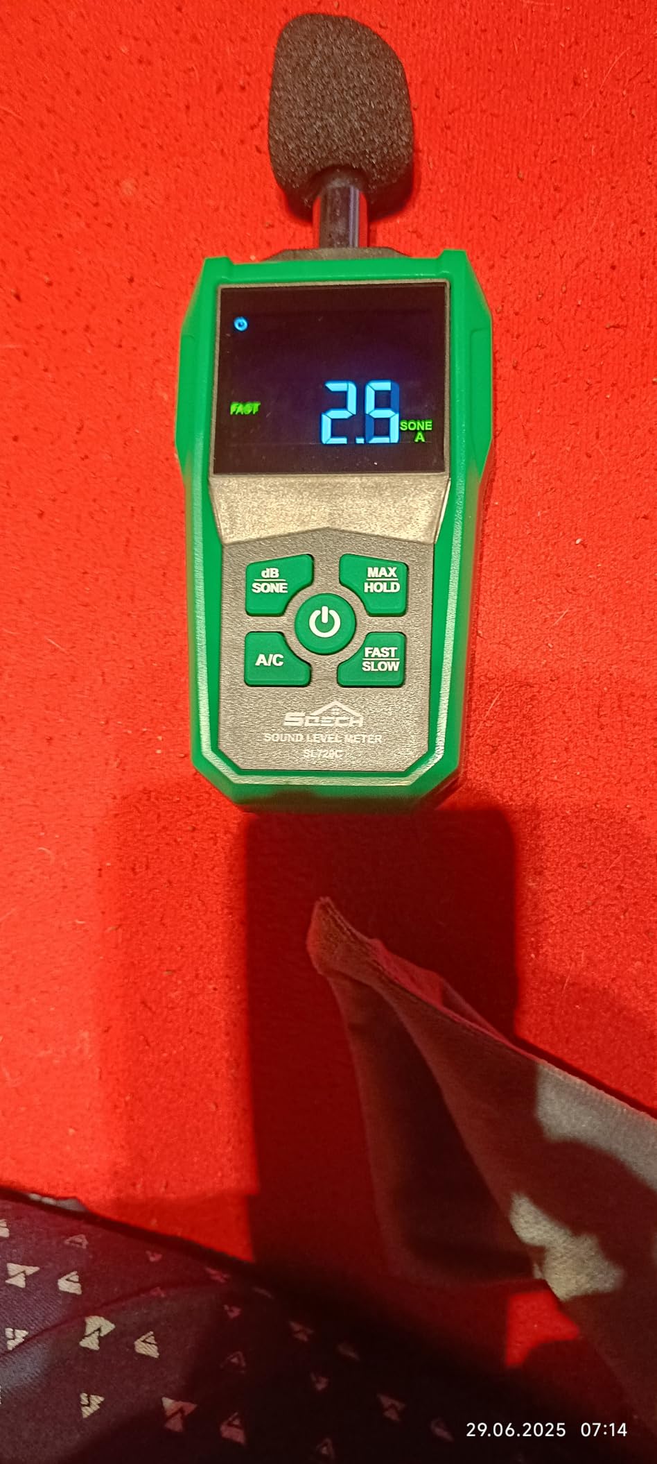 Decibel Meter,SQECH Digital Sound Level Meter with Color Backlit Screen ...
