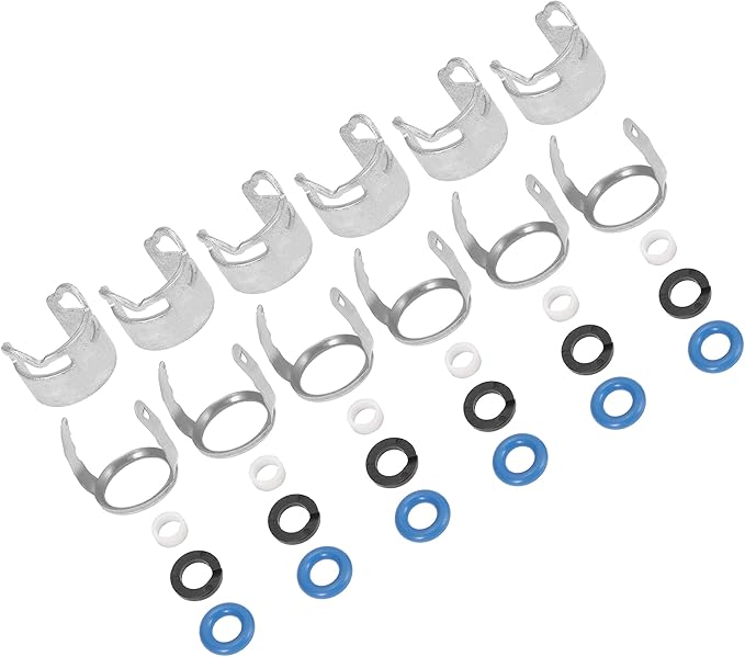 Hihaha 6 Set Fuel Injection Valve Seals Repair O Ring Kit