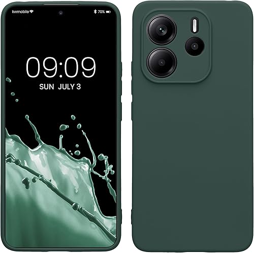 Vista 209 de kwmobile Funda compatible con Xiaomi Redmi Note 11 / Note 11S - Funda protectora de silicona TPU suave y delgada - Azul Báltico Azul (Baltic Blue)