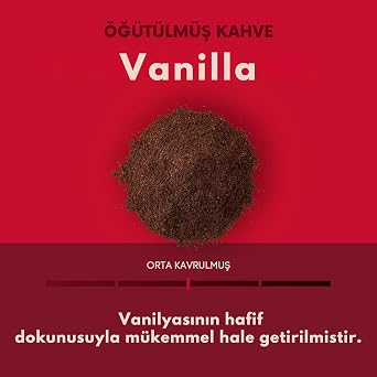 Coffeein Vanilya (Vanilla) Aromalı Filtre Kahve 250 Gr Clipsli Ambalaj Doğal Aroma