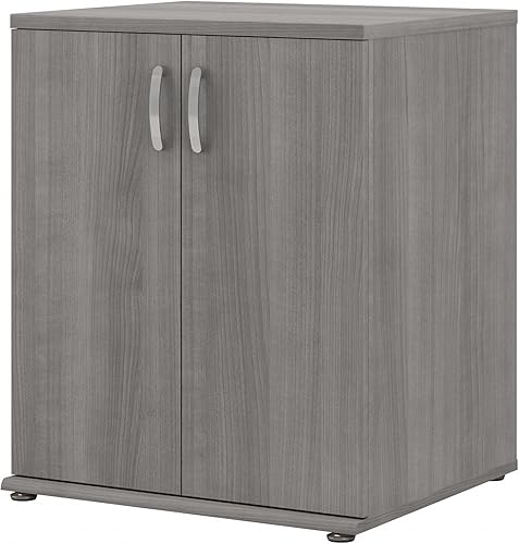 Miniatura 9 de Bush Business Furniture - Armario de almacenamiento universal para garaje con puertas y estantes, color blanco Blanco,Platino/Gris,Gris (Storm