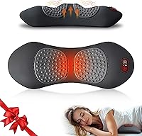 Vista 1 de 3 in 1 Upadate Rechargeable Electric Lumbar Support Pillow with Adjustable Height for Bed and Chair,Back Massager with Heat,Back Massager for Pain