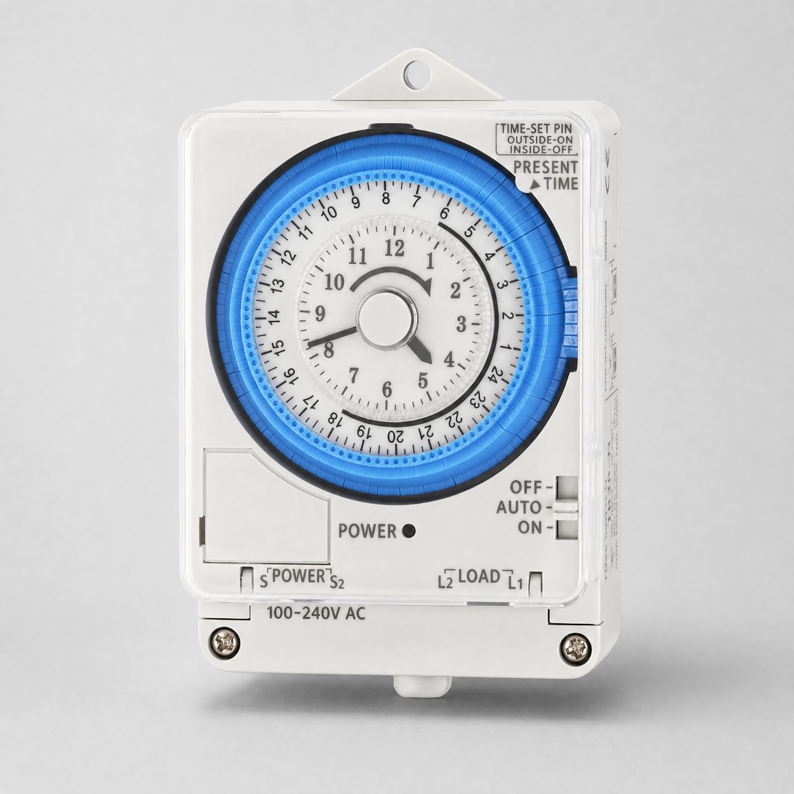 Temporizador Mecánico TB38-N Preciso Programador Horario con Selector Control Manual Fiable para Hogar