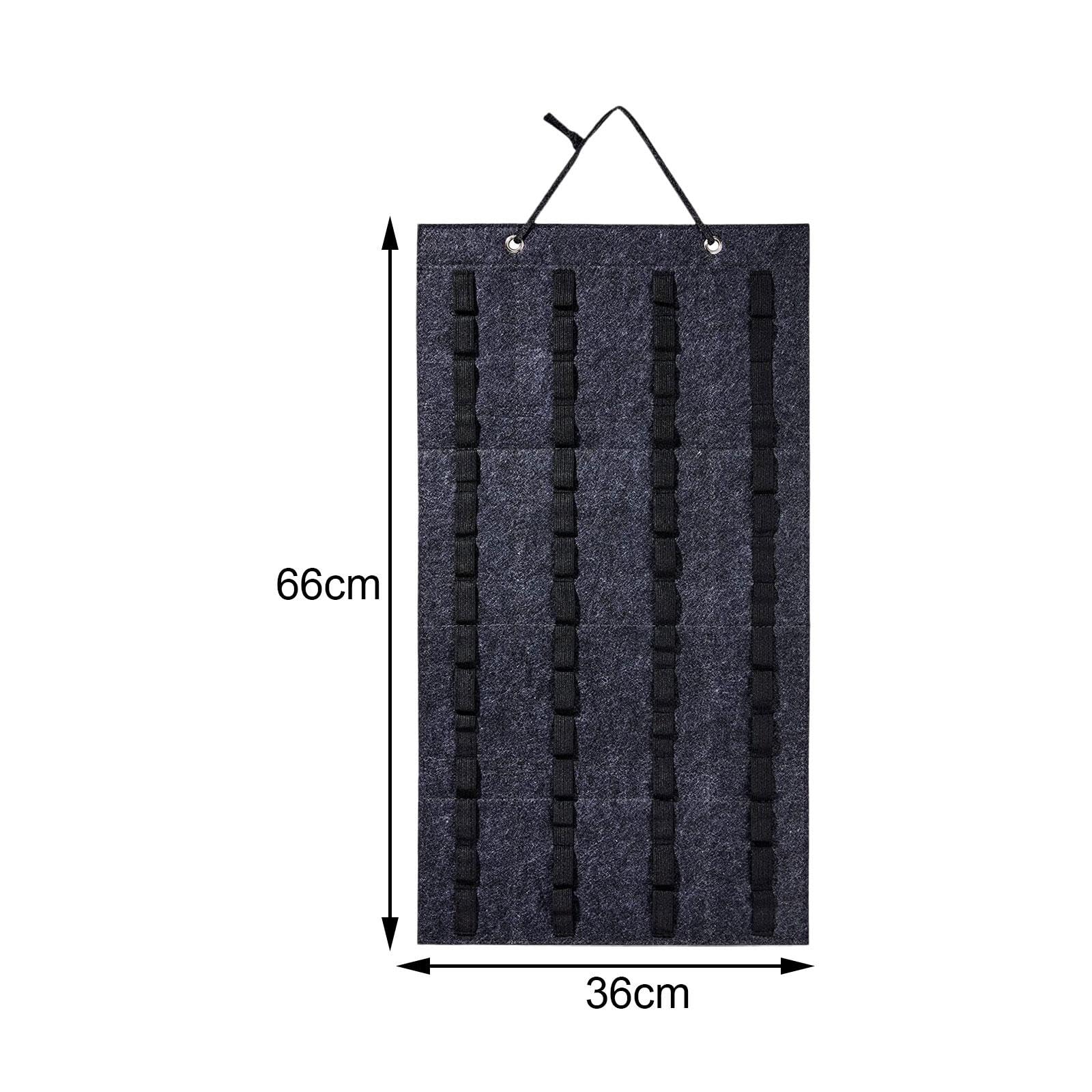 Hanging Storage Organizer for 1/64 Diecast Model Car Felt Display Case Neatly Display Hold up 60 Toy Cars for Bedroom Kids Room Livingroom dark gray - Image 3