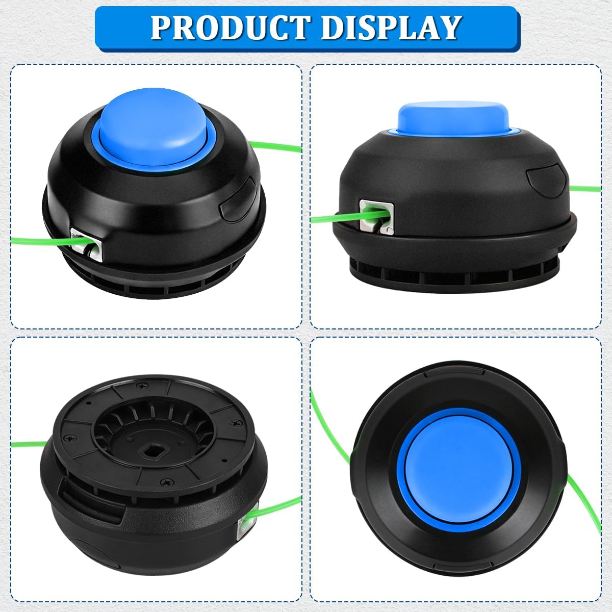 KLS124-03 Replacement Trimmer Head Compatible with Kobalt,Replaces Models:24V KST 1124B-03 KST 2024A-03 KST 4024A-03 KST 4024AB-03 with 0.080" 16ft Pre-Wound Line