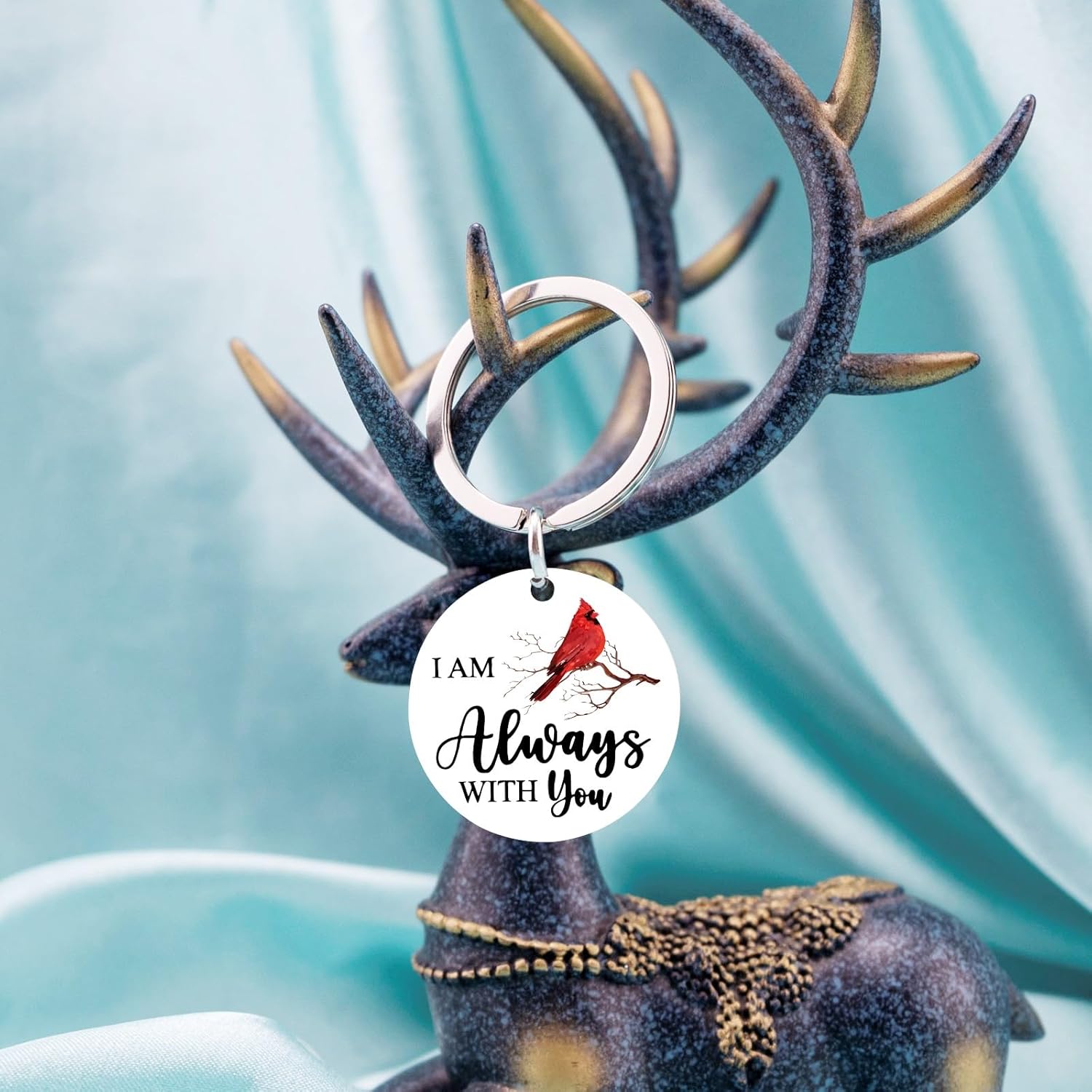 Cardinal Keychain Red Cardinal Gifts for Women Men Sympathy Gifts for Loss Of Loved One Grief Bereavement Gift for Loss Of Father Mother Daughter Son Memorial Gift Bereavement Condolences Present - Image 5