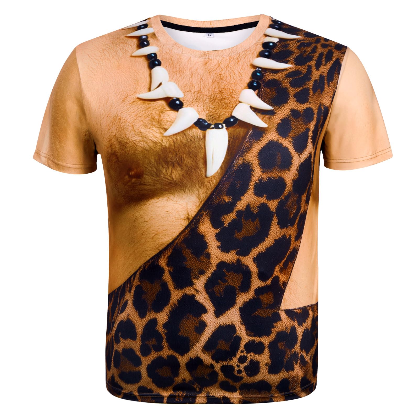 Goodstoworld Unisex 3D Fake Abs T Shirts Shredded Chest Printed Short Sleeve Costume Novelty Tees Shirt