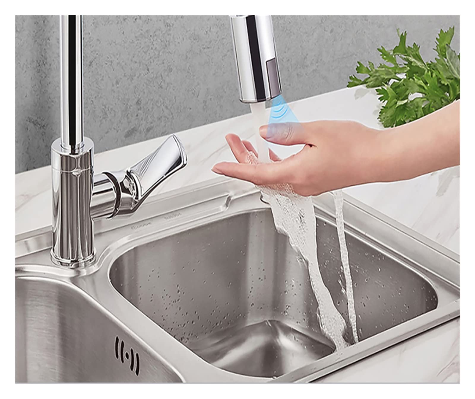 Rubinetto Bagno Lavabo, Rubinetti da cucina smart touch sensore intelligente adattatore senza contatto rubinetto rubinetti smart ugello accessori for rubinetti cucina da cucina