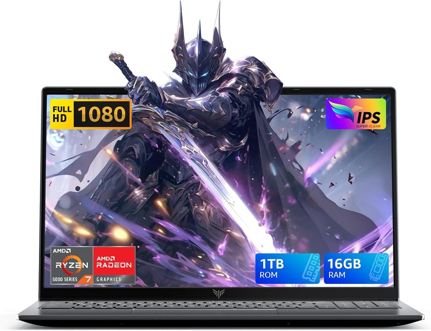 KAIGERR Gaming Laptop, AMD Ryzen 7 5825U(8C/16T, Up to 4.5GHz), 16GB RAM 1TB NVMe SSD, 15.6 inch Windows 11 Laptop, Radeon RX Vega 8 Graphics, Laptop Computer with WiFi 6