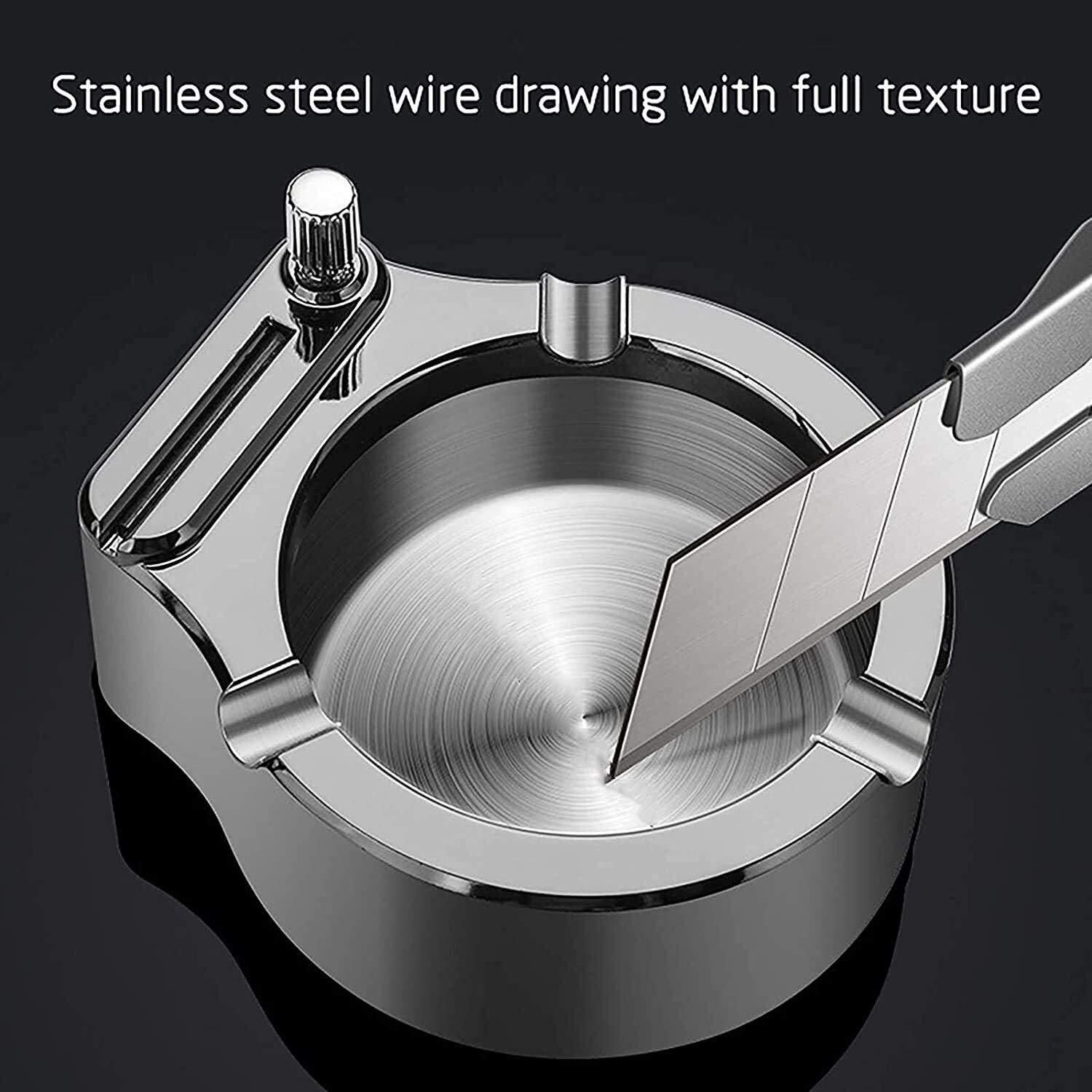 金属製テクスチャー灰皿