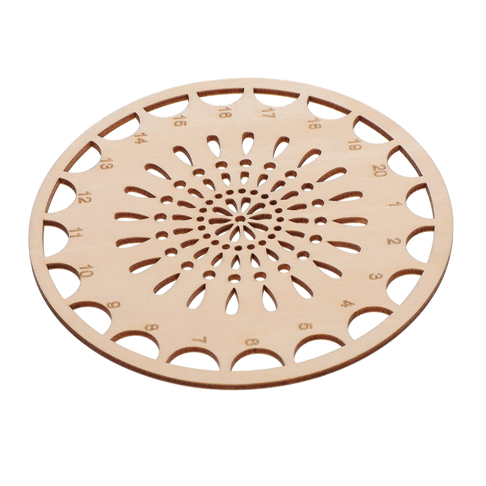 HOMSFOU 1Pc Wooden Thread Holder for Embroidery Cross Stitch Floss Organizer with Multiple for Easy Thread Storage Compact and Convenient Sewing Tool for Craft Projects