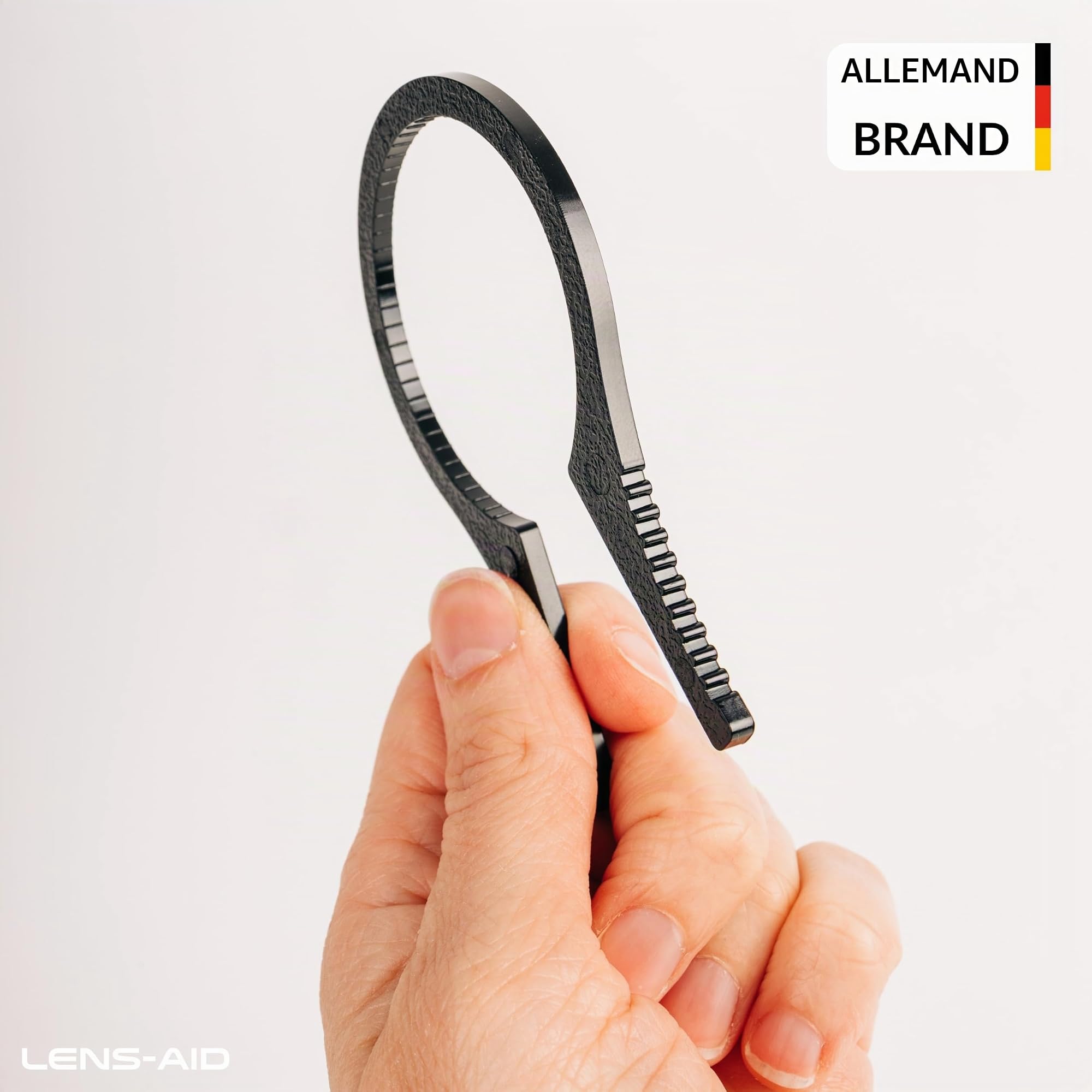 Lens-Aid Clé de Filtre Photo 2 pièces (Pince de Démontage) pour Filtres Ronds 62–95 mm – Outil Antidérapant ND, UV, CPL, Déblocage Facile sans Dommages, Léger et Compact